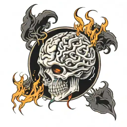 Brain Composed Of Fire