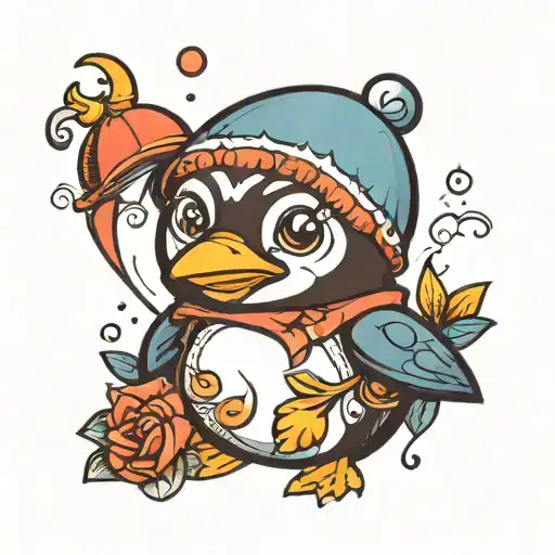 Cartoon Peguin Cute