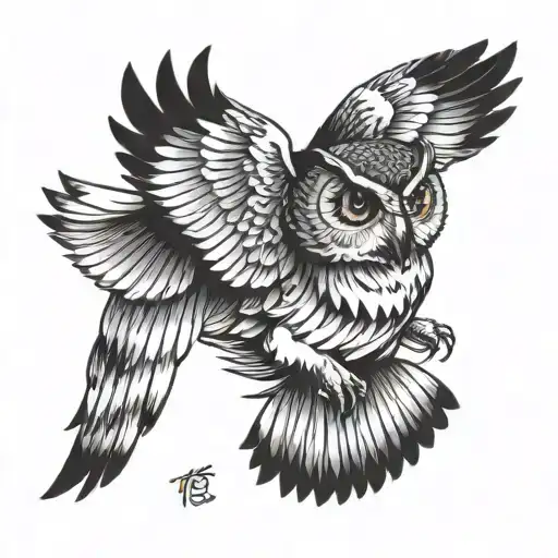 Owl Flying