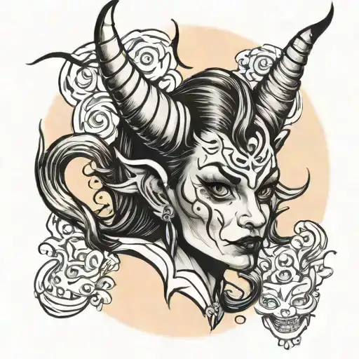 Female Devil Horns