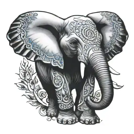 Elephant Tattoo Mandela