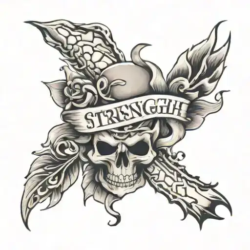 Gain Strength Thru Pain Words