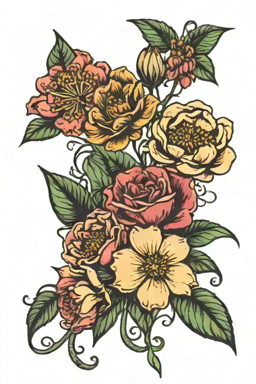 Birth Flower Bouquet