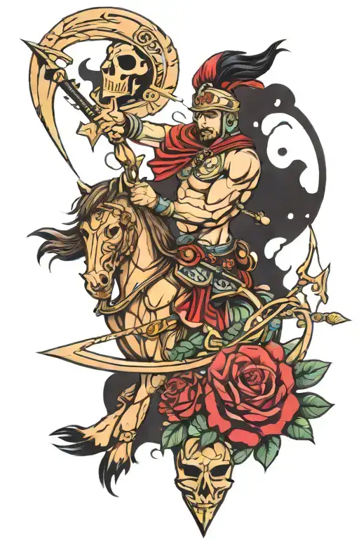 Sagittarius And Spartan Warrior