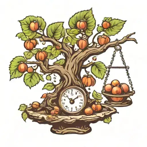 Hazelnut Tree With Balance Scale