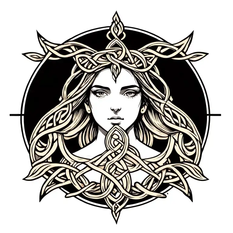 Celtic Inspired Virgo Sign