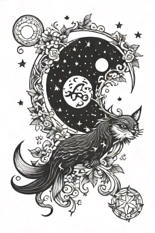 Snow And Moon And Stars