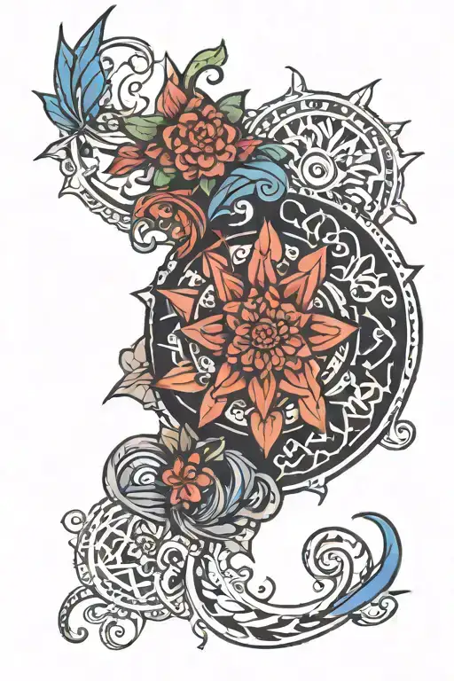 Dark Mandala Design Inspired