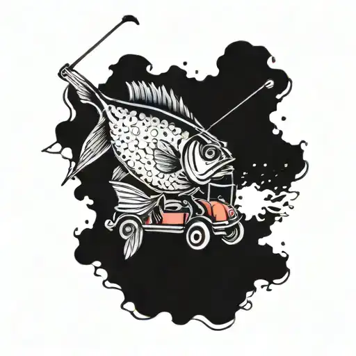 Fish And Golf Cart