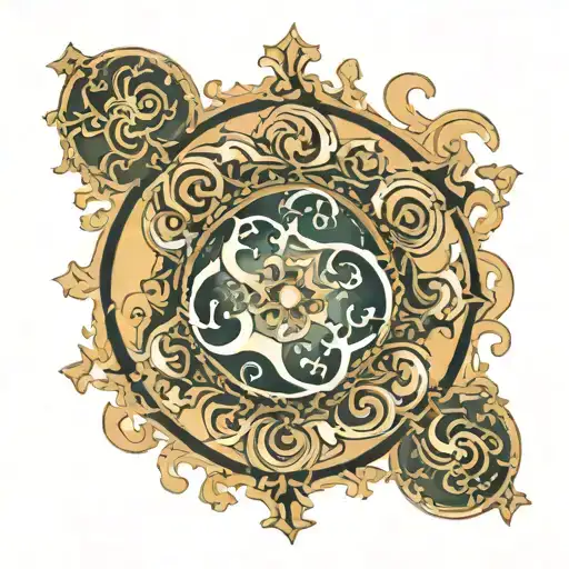 Mandelbrot Fractal With Taurus Zodiac Sign