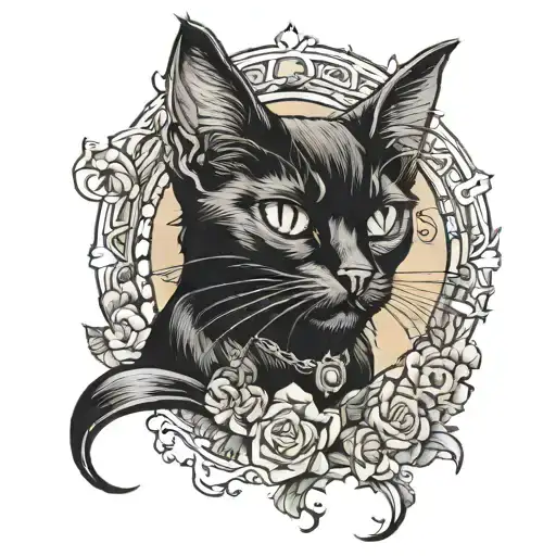 Black Cat From The Book Master And Margarita