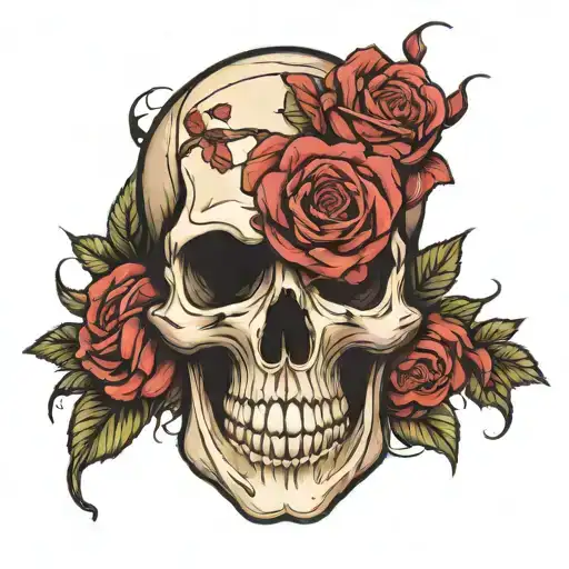 Skull And Roses