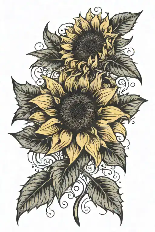 A Fountain Blooming Into A Sunflower With Intricate Details