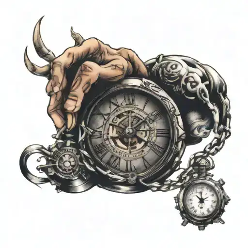 Atlas With Pocket Clock Hands