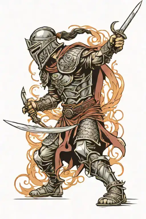 Ronan Warrior Fighting Scene