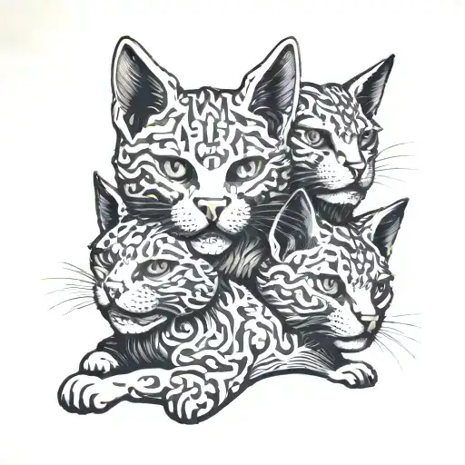 Three-headed Cat