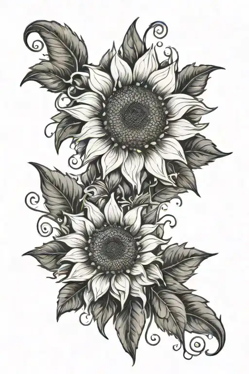 A Fountain Blooming Into A Sunflower With Intricate Details
