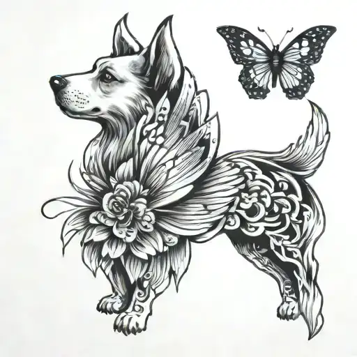 Dog Butterfly Wings