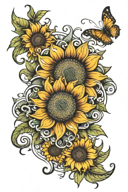 Fountain Turning Into A Sunflower Vibrant Colors