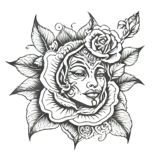 Akash With Rose Surrounded