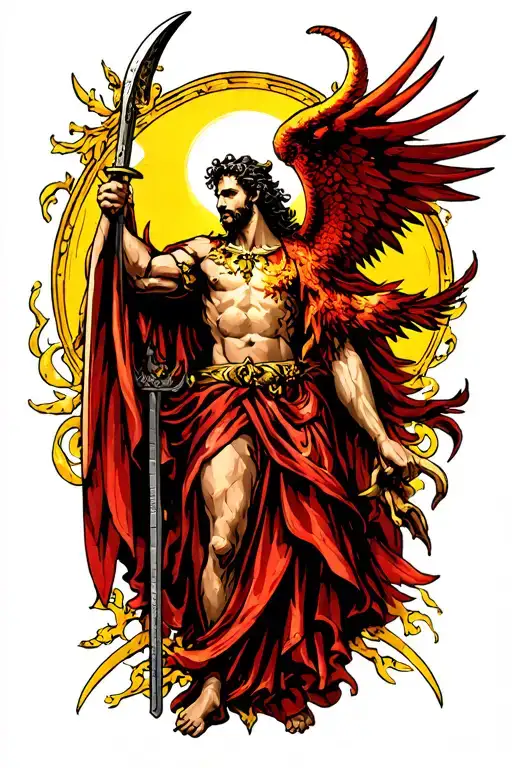 St Michael Killing Lucifer