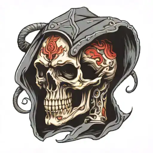Skull With Hood