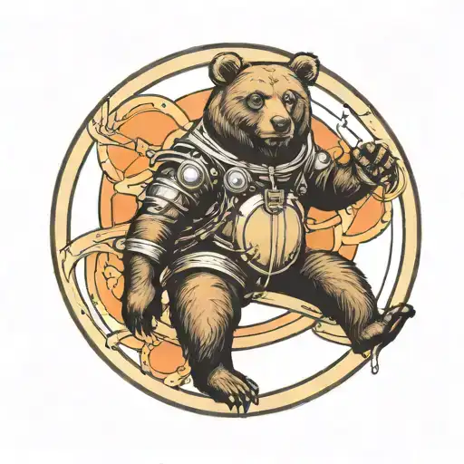 Bear On Saturn Rings