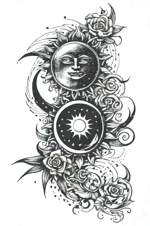 Sun And Moon With Fingerprints