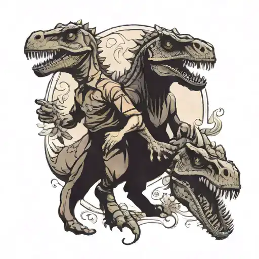 Father And Son Dinosaur