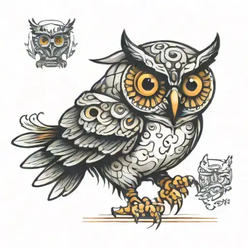 Microchip Owl With Robotic Eye