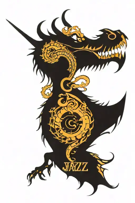 Name Jazz With A Dragon Behind It