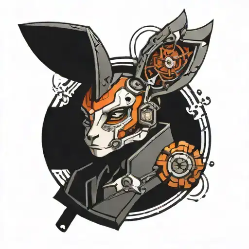 Cyberpunk Style Round Insert