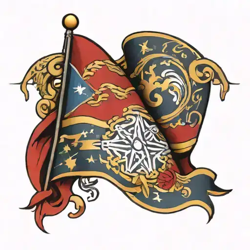 New Mixico Flag Waving