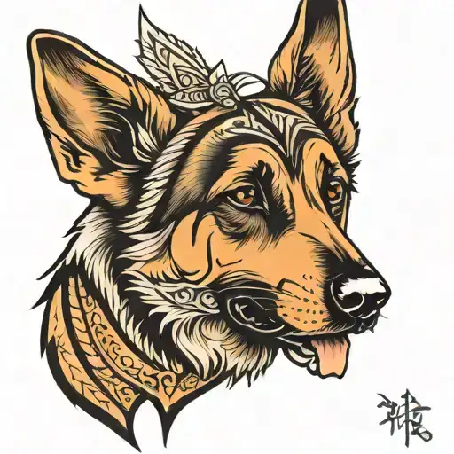 German Shepherd Tribal
