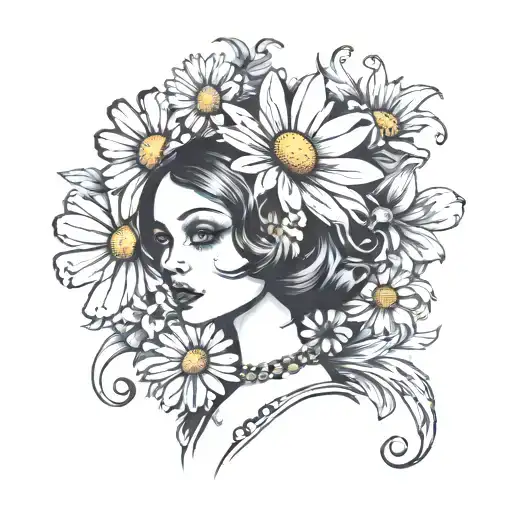 Daisy On Doll And The Letters J M Integrated