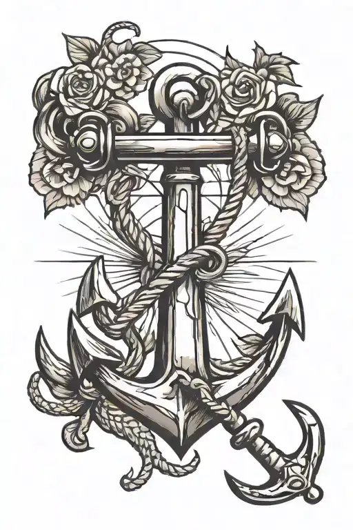 Anchor And Fishing Rod Transforming