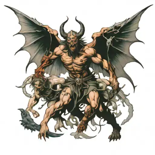 Demon Vs Angels War Scene