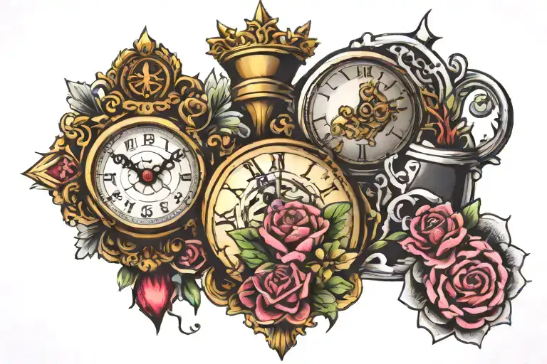 Mariuhana Clock Needle Nurse Mirror