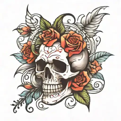 Skull And Roses