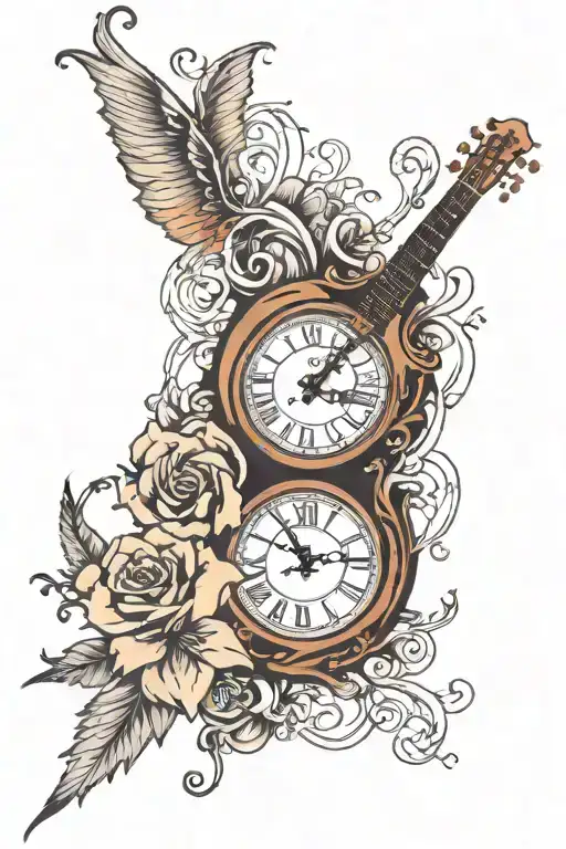 Music With A Clock Surrounded