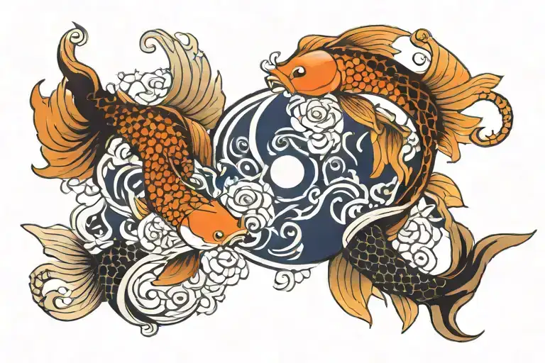 Koi Fish Yin Yang