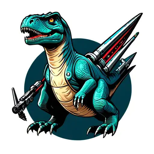 Dinosaur Jedi Fighter Ship