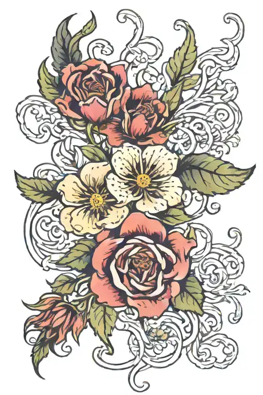 Birth Flower Intertwined