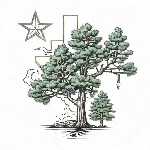 Texas And Pine Trees