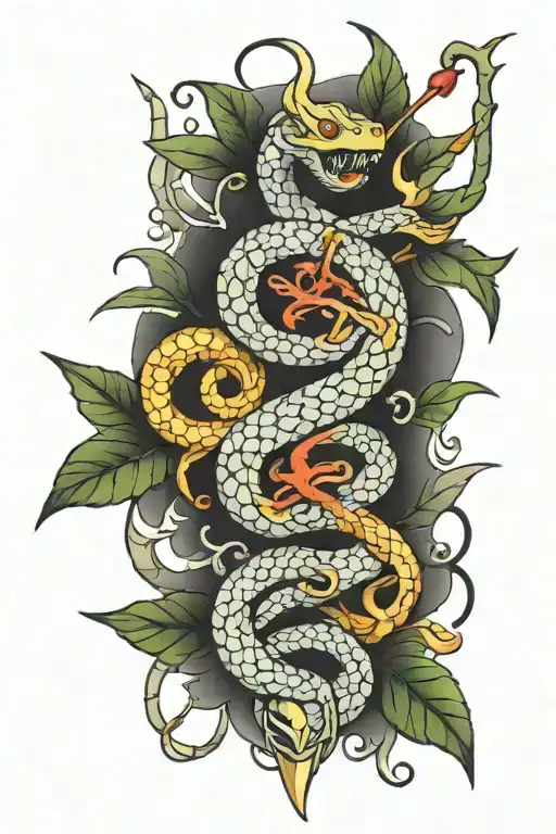 Snake And Trident