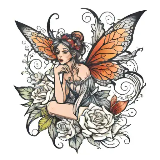 A Fairy Which Looks Beautifull And Showing On A Word Spicy