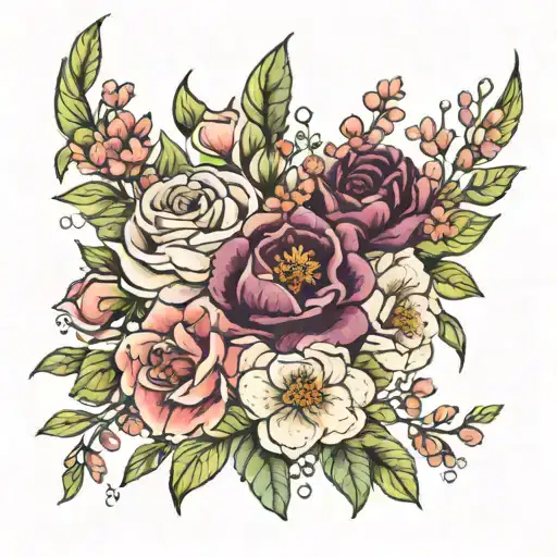 Birth Flower Bouquet March July October April