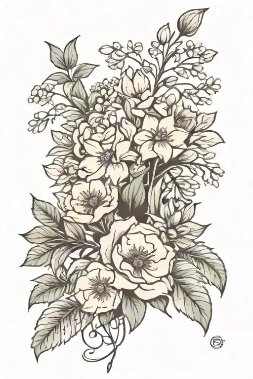 Birth Flower Bouquet