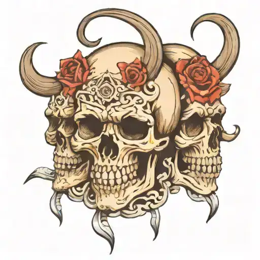 Hear See Speak Skull