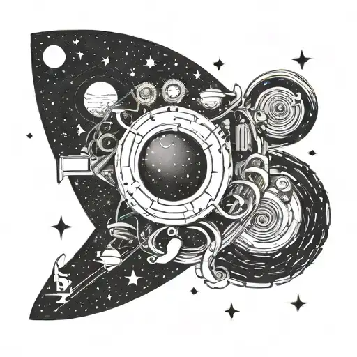 A Space-themed Music Note With Post Malone Lyrics